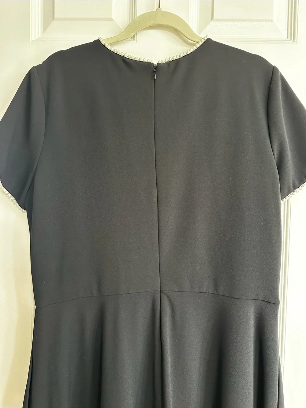 Victoria Dress with Pearl Trim - Picture 9 of 12